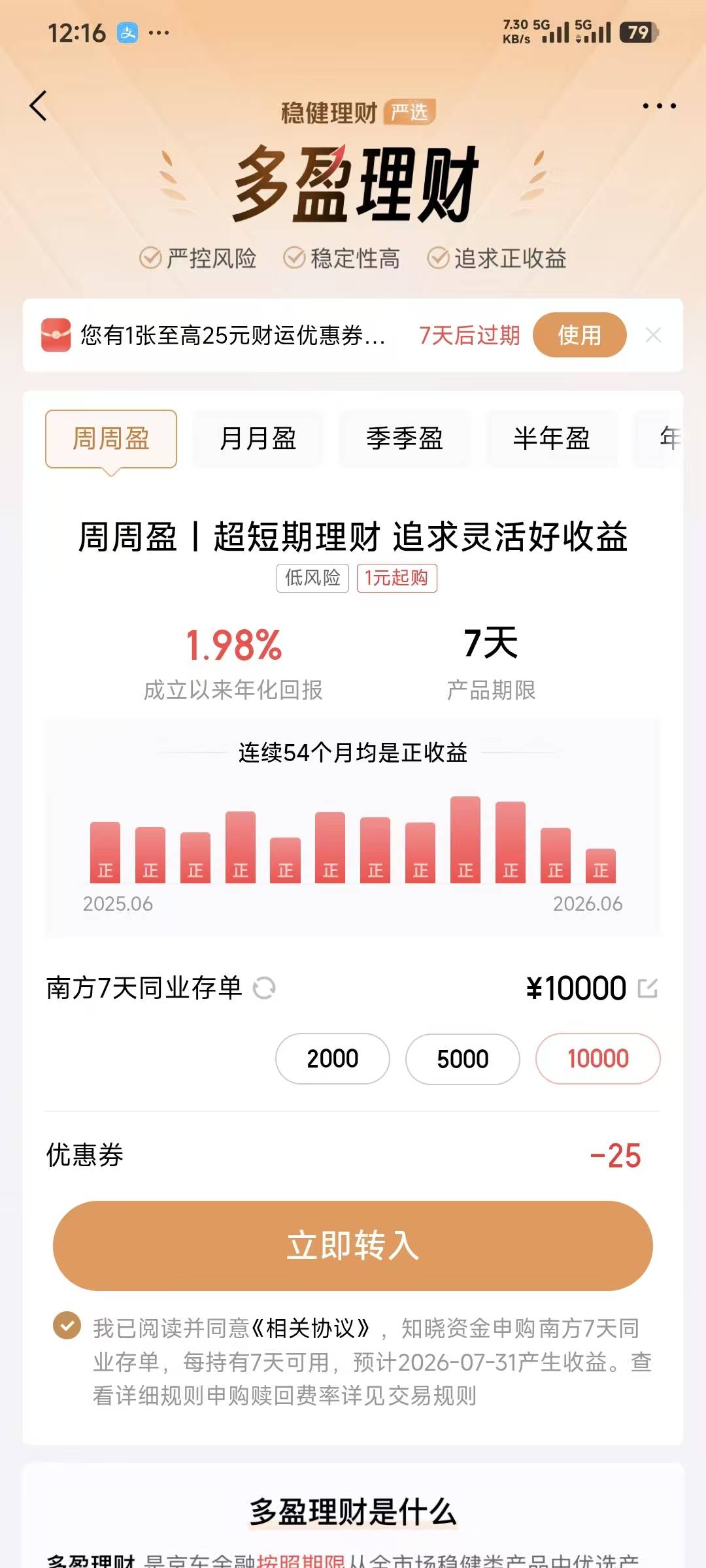 这个京东10000-25可以买吗七天后取出

14 / 作者:卡农豆包 / 