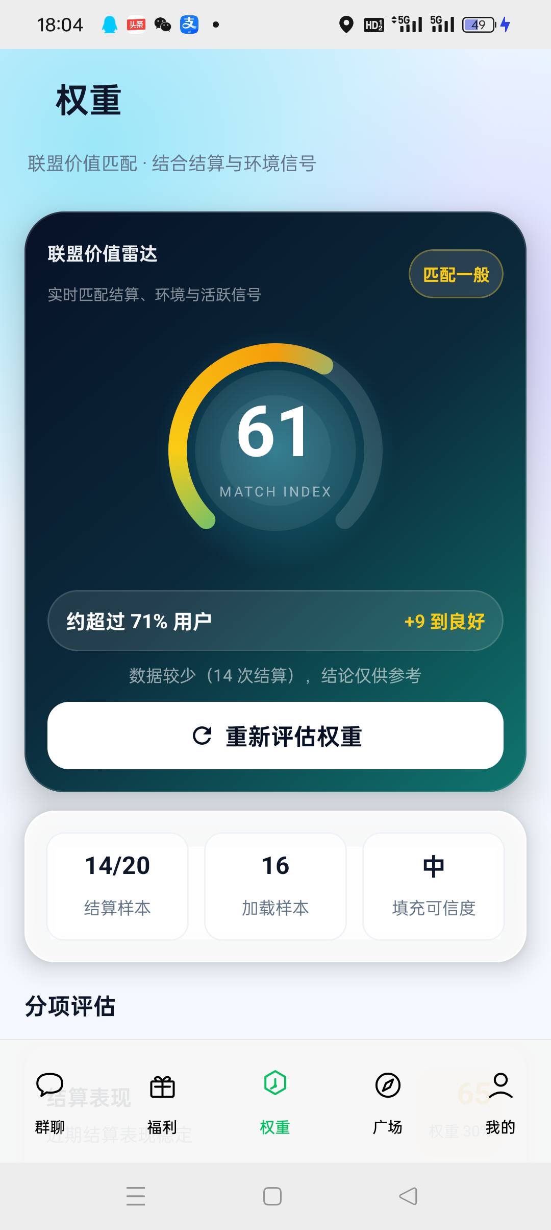 老哥们 万象这个广告权重 稳不稳？ 我TN有点低了啊 

51 / 作者:被狗催放弃了 / 