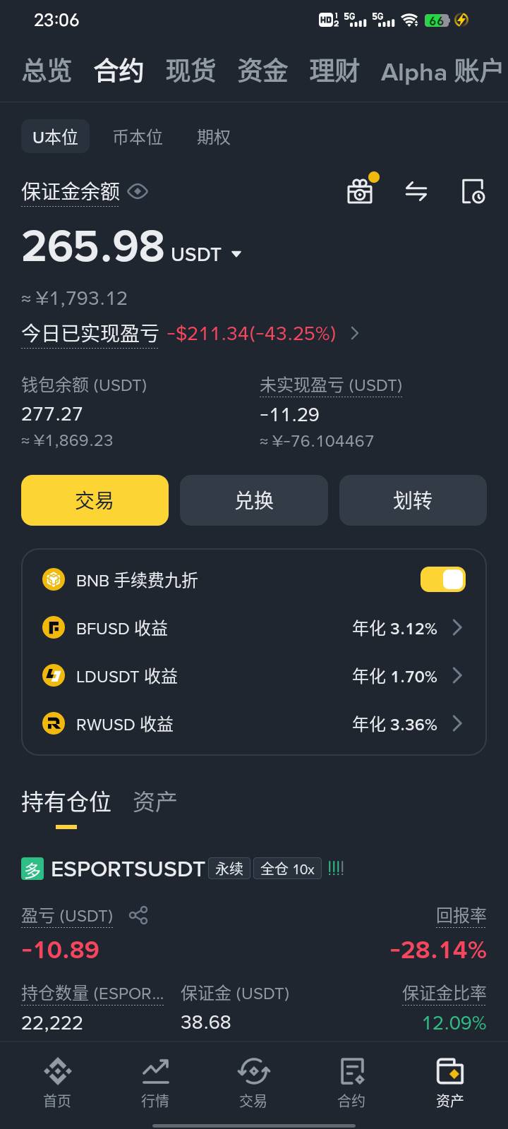 太痛了，30U一周做到20倍，可惜连续三天就回撤到这个D样了…

63 / 作者:扶苏Il / 