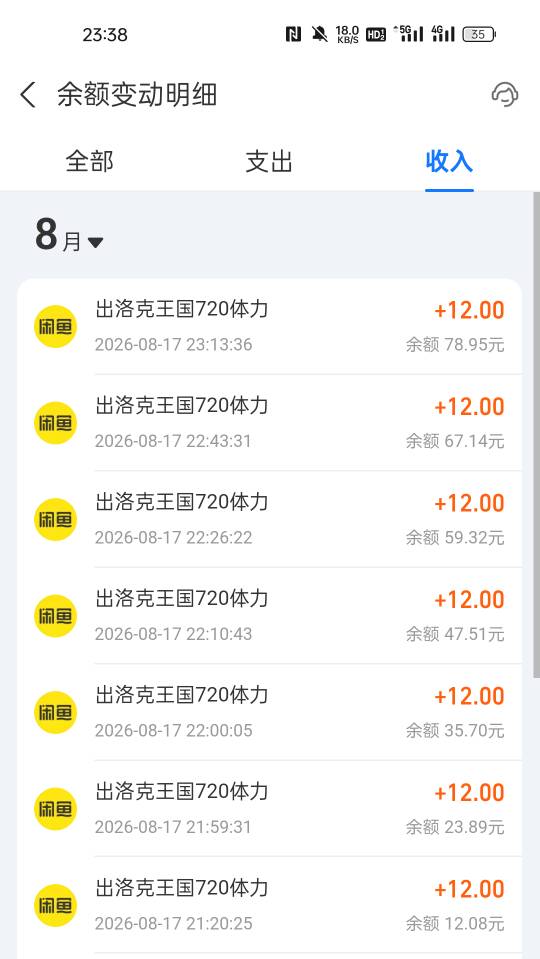 洛克王国，720体力。前几天有老哥发了。应该是20级以上的号都行。框框卖

96 / 作者:没有梦想的 / 