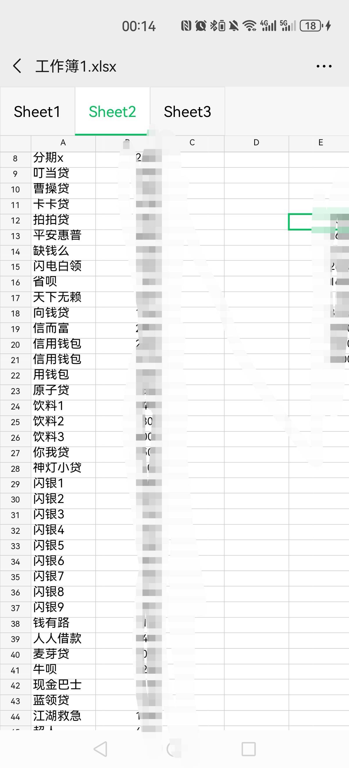 这些陈年小贷，你都用过哪些？
刚才无意中翻到收藏文件，十年前收藏的一个表格，记录4 / 作者:dd04 / 