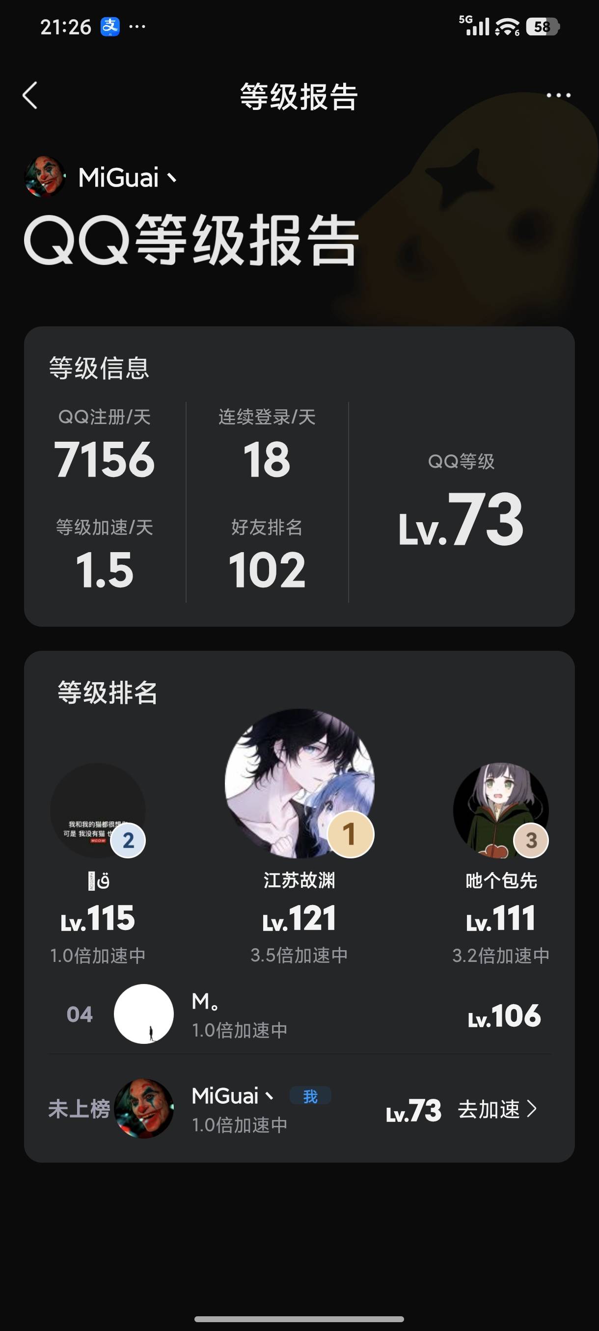 qq天数也能攀比了？

40 / 作者:mis丶 / 