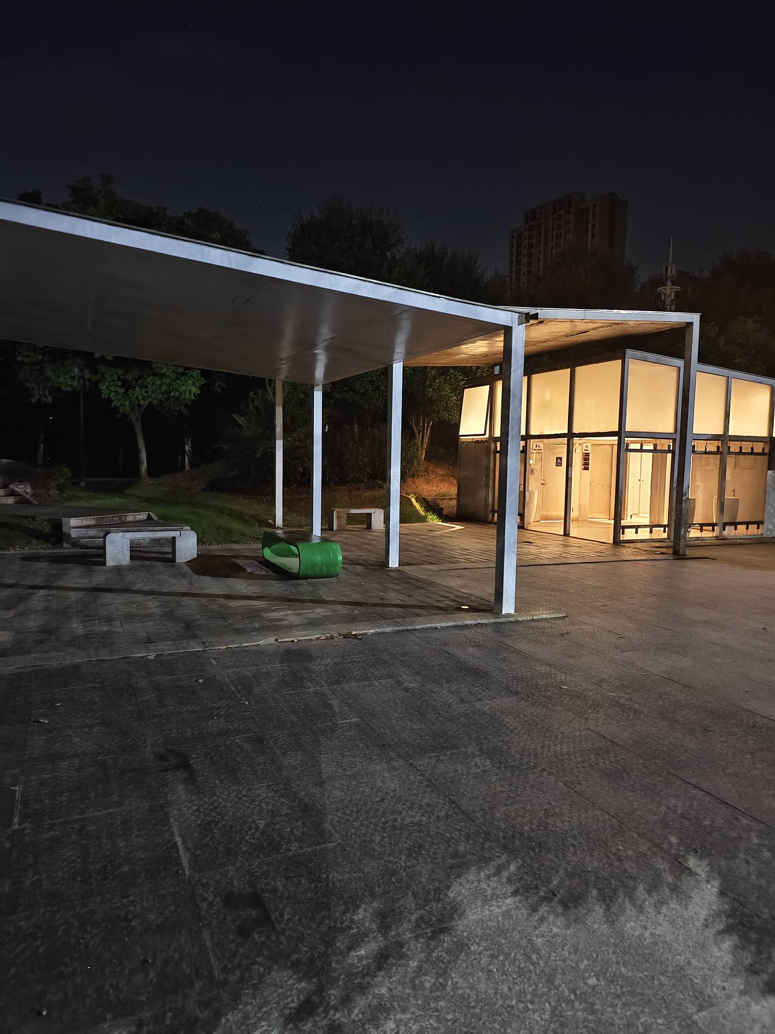 瘫痪公园第十二天，公园旁边有个公厕可以充电





12 / 作者:红菜苔 / 