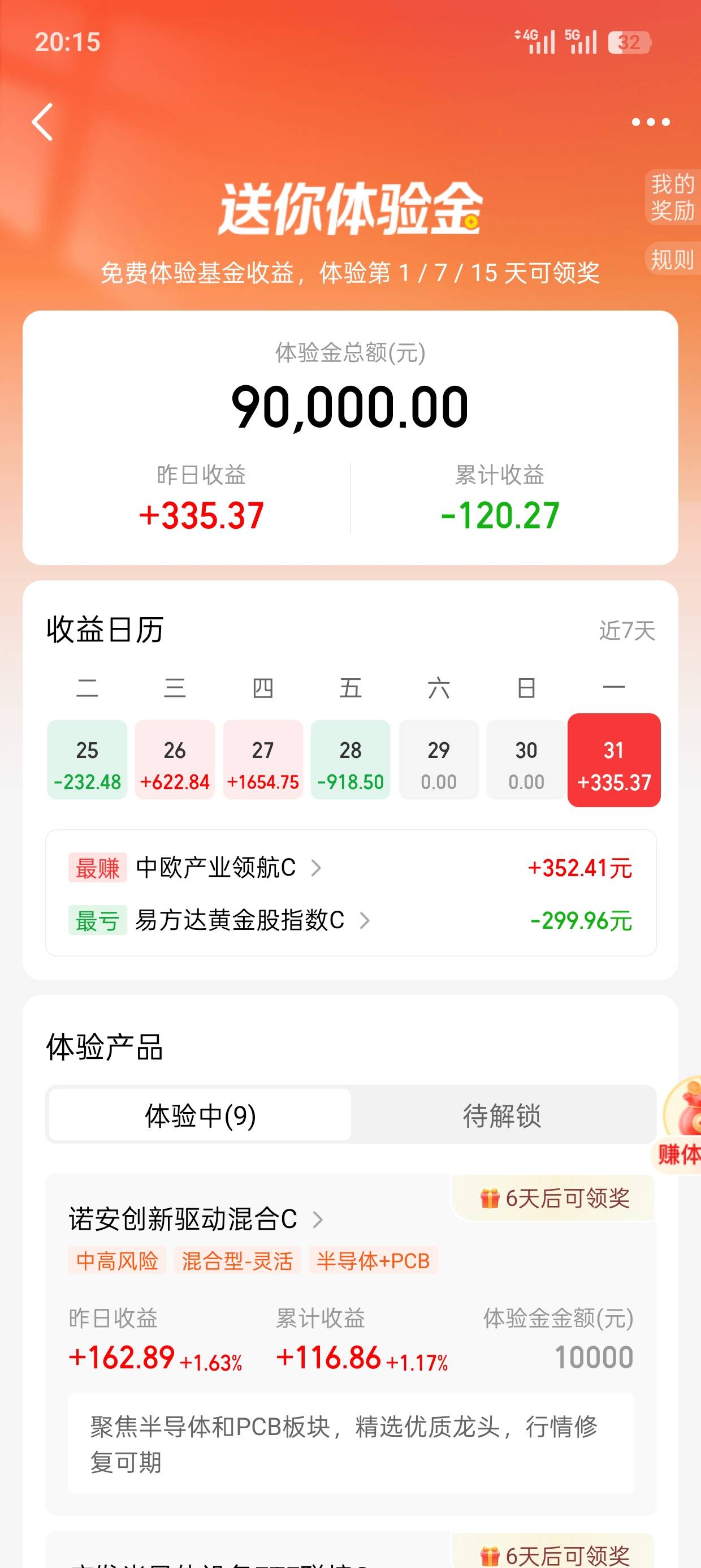 天天基金这个体验金，到时候能当现金用吗。

31 / 作者:干嘛去了 / 