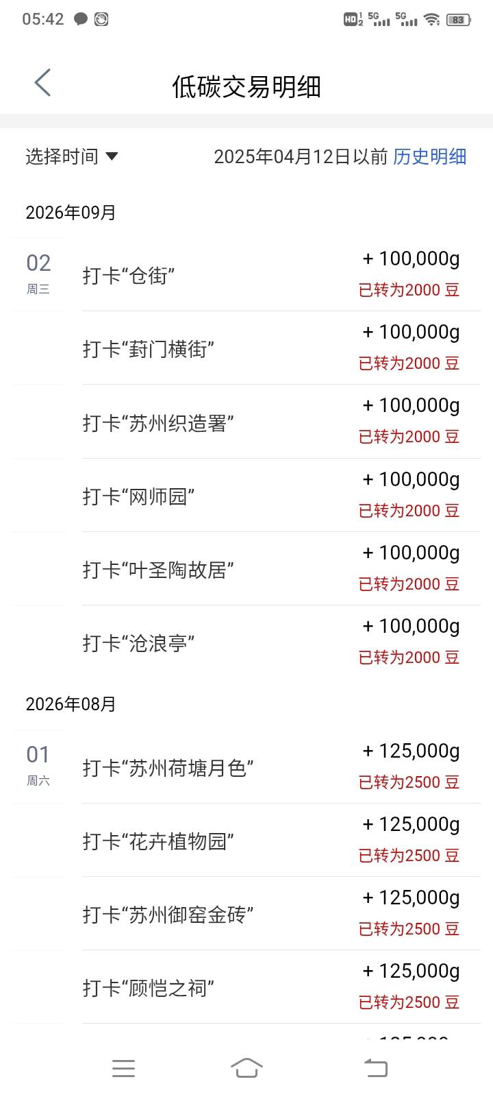 工行绿色空间苏州打卡成了
用幻影隔5分钟打卡一次，很丝滑。就是比上个月缩水了。



18 / 作者:kobee1 / 