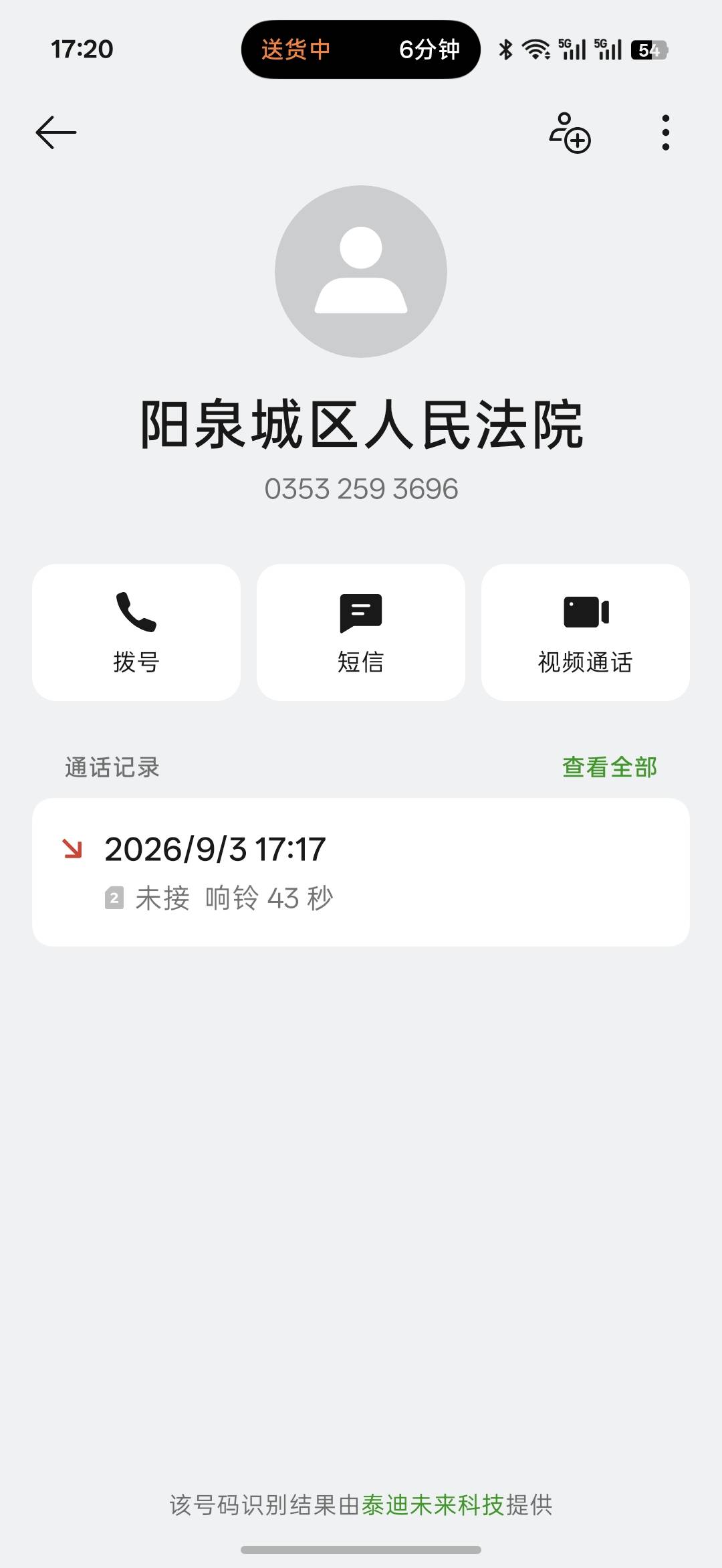 本地号码打来电话说什么法律援助，说被阳泉市矿区人民法院起诉，然后去小程序查询，现48 / 作者:我吃吃吃 / 