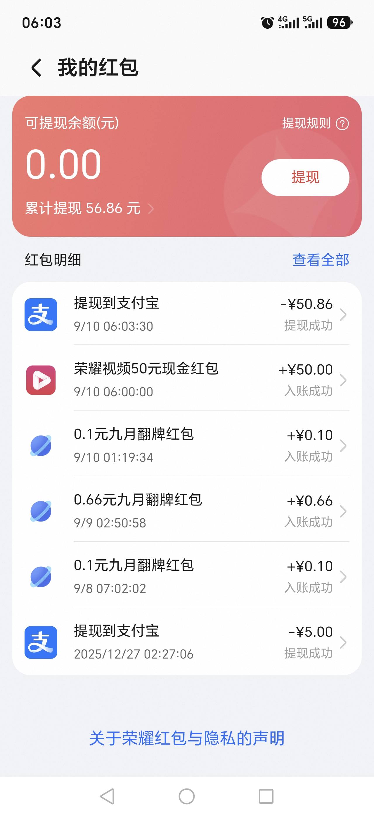 不枉费我白熬夜，终于领到了，荣耀视频50毛

14 / 作者:人参娃娃1 / 