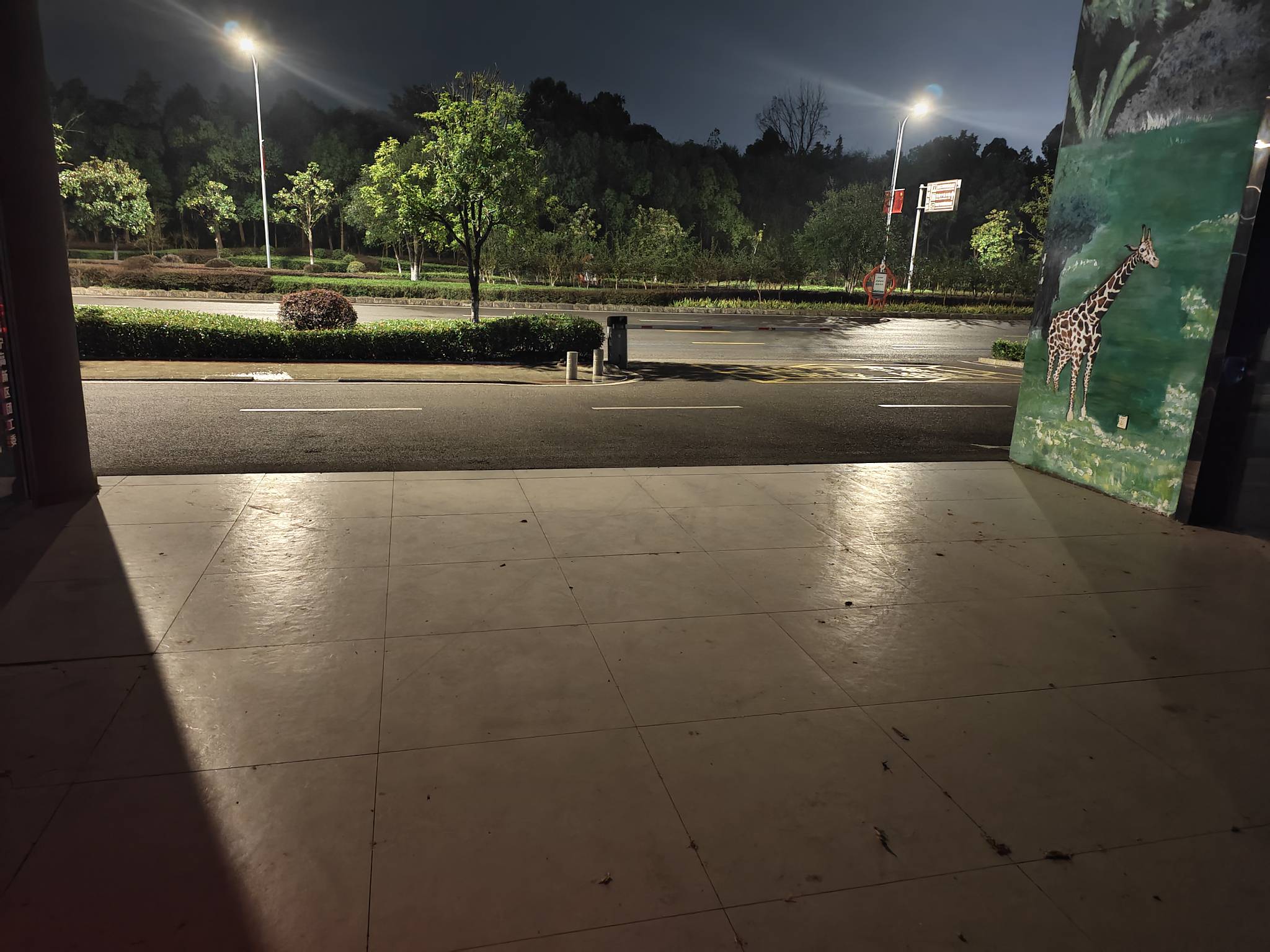 瘫痪公园第50天，今天下雨降温，来到公园旁边的废弃厂房，吃完喝完了，充点电，看会广61 / 作者:红菜苔 / 