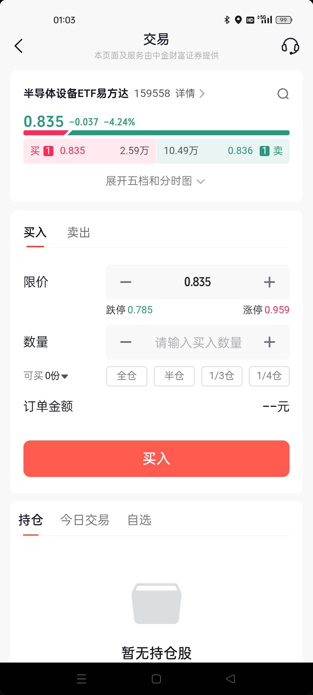 老哥们 这个买进去可以快进快出吗，还是要等多久



43 / 作者:听春雨 / 